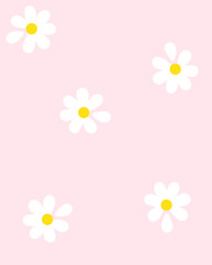 pink pastel with white flower color background for printable and wallpaper background