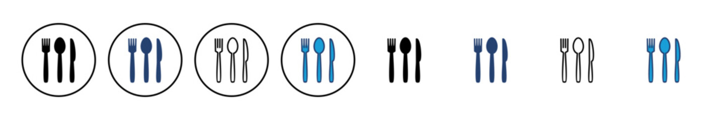 spoon and fork icon vector. spoon, fork and knife icon vector. restaurant icon