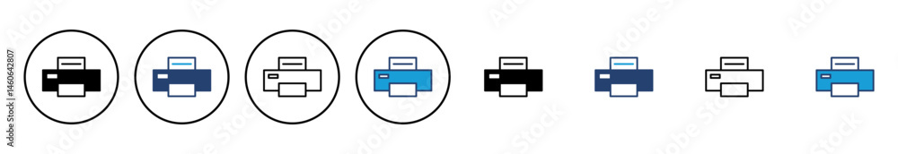 Poster print icon vector. printer icon vector.
