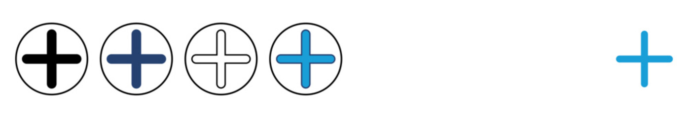 Plus Icon vector. Add plus icon