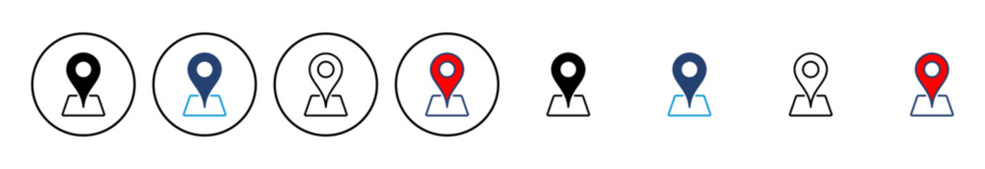 Pin icon vector. Location icon vector. destination icon. map pin