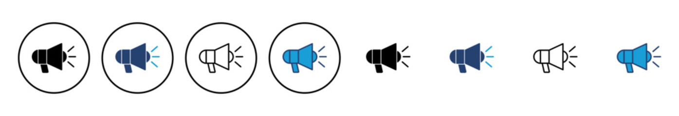Megaphone icon vector. Loudspeaker icon vector.