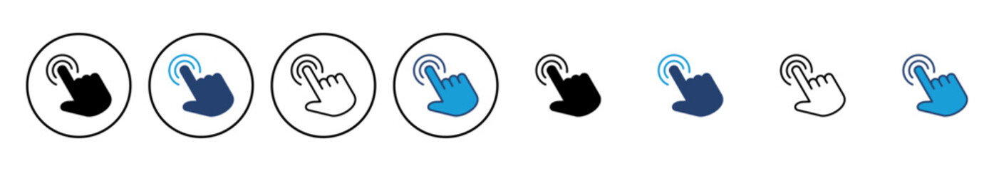 Hand cursor icon. cursor icon vector. hand cursor icon click
