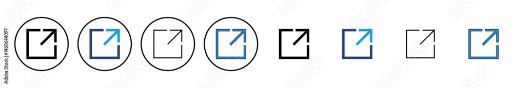 Poster external link icon vector. link icon vector. hyperlink symbol