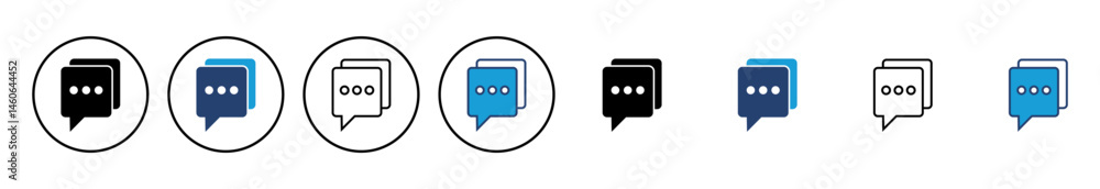 Poster chat icon vector. speech bubble icon. comment icon vector. message. contact us