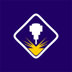 laser cutting logo designs, editable laser cutting icons, cnc logo designs, symbols, graphics
