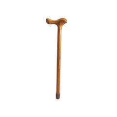 Elegant Wooden Walking Cane with Ergonomic Handle