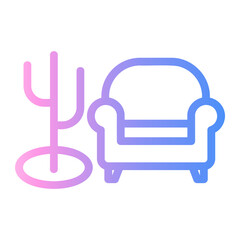 hanger Line Gradient Icon