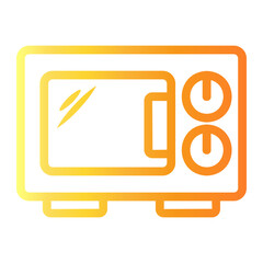 oven Line Gradient Icon
