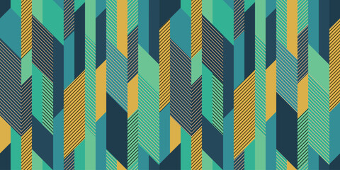 Geometric illustration background. Seamless pattern.Vector. 幾何学イラストパターン　背景素材

