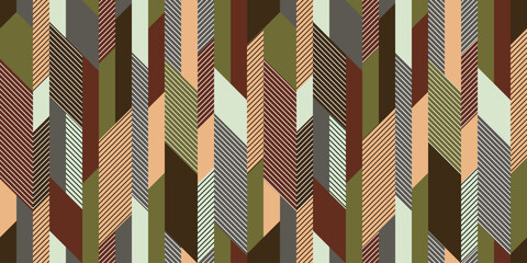 Geometric illustration background. Seamless pattern.Vector. 幾何学イラストパターン　背景素材
