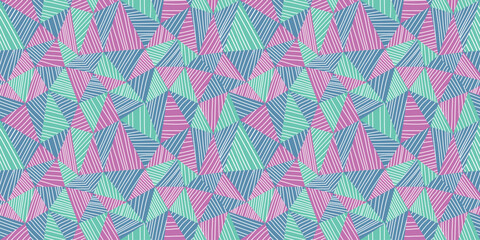 Geometric illustration background. Seamless pattern.Vector. 幾何学イラストパターン　背景素材