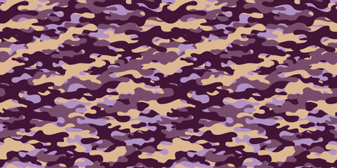 Camouflage background. Seamless pattern.Vector. 迷彩パターン テクスチャ 背景素材