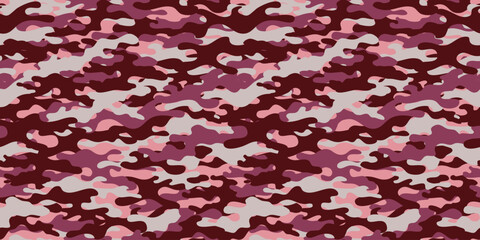 Camouflage background. Seamless pattern.Vector. 迷彩パターン テクスチャ 背景素材