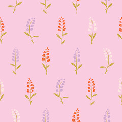 Vector Snapdragon Flower Seamless Pattern Background for Print Fabric Surface Fashion Wrapping