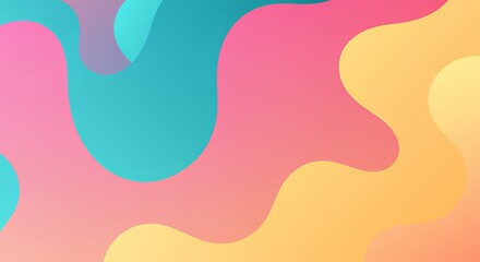 Abstract Colorful Wave Background: A Vibrant and Dynamic Design
