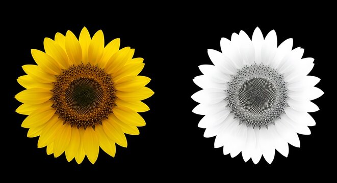 Chromatic Bloom: Sunflower in Dualities AI Generated