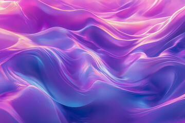 Holographic pastel purple background with smooth, flowing waves and a dreamy, ethereal effect.