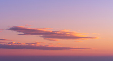 Obraz premium Sunset sky with clouds