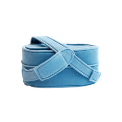 Soft Blue Fabric Eye Mask with Adjustable Strap