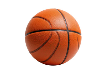 Basketball isolated on transparent background. Sport, game, equipment.