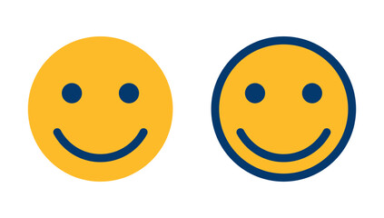 Fototapeta premium Smile icon vector isolated on white background. Smile vector icon. Emoticon Icon vector. Emoji