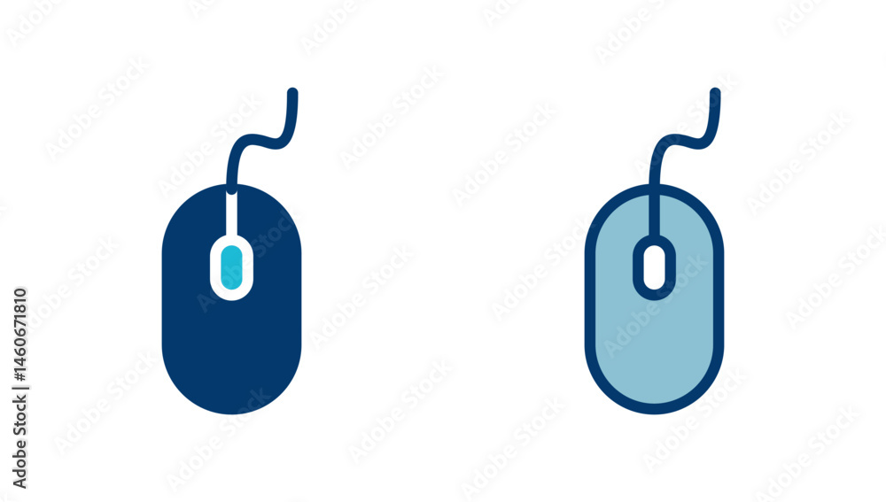 Poster computer mouse icon vector isolated on white background. computer mouse vector icon
