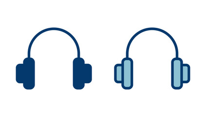 Headphone icon vector isolated on white background. Headphone vector icon. Call us