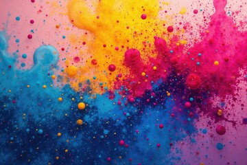 Abstract paint splatter, late-stage drip effect, colorful, modern, texture