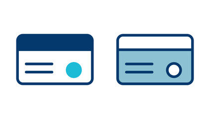 Credit card icon vector isolated on white background. Credit card payment icon vector