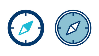 Compass icon vector isolated on white background. Compass vector icon