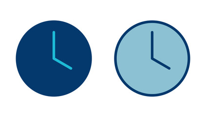 Clock icon vector isolated on white background. Time icon vector. Clock vector icon