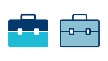Briefcase icon vector isolated on white background. Briefcase vector icon