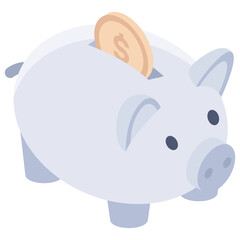 Saving Money Piggy Bank Illustration Cartoon Finance