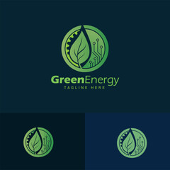 Green Energy logo and branding 