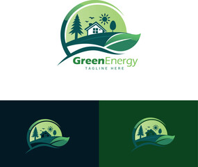 Green Energy logo and branding 