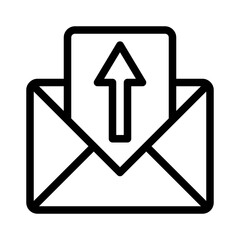 outgoing mail line icon