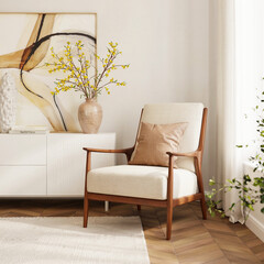 living room interior with sofa