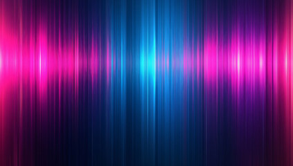 abstract background featuring striped wavy lines in neon colors, creating dynamic and energetic atmosphere. blend of pink, blue, and purple hues evokes sense of movement and rhythm