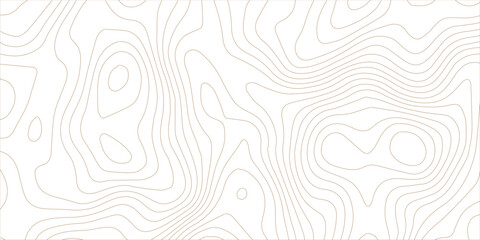 Abstract golden lines background. Contour maps. Topo contour map on white background. Abstract background with waves Geographic mountain relief.