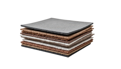 Vibrant stack of colorful concrete blocks, a study in texture, shape, and construction materials