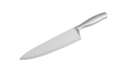 Fototapeta premium Intense closeup, a razorsharp knife against dramatic black background