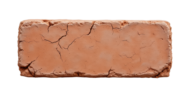 Cracked brick closeup, a detailed look at structural damage and material weakness in construction