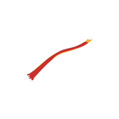 Red Saffron Thread Vector Illustration 