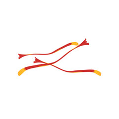 Red Saffron Thread Vector Illustration 