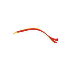 Red Saffron Thread Vector Illustration 