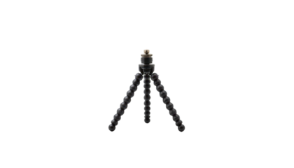 A tripod balancing act, the intriguing visual of tripod supported by another tripod