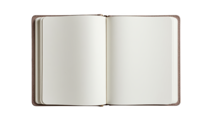 Open blank book with empty page, a canvas for creativity and storytelling