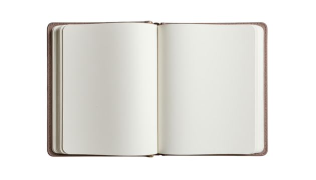 Open blank book with empty page, a canvas for creativity and storytelling