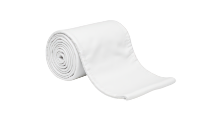 Elegant white tie on black background, a timeless formal fashion accessory for men